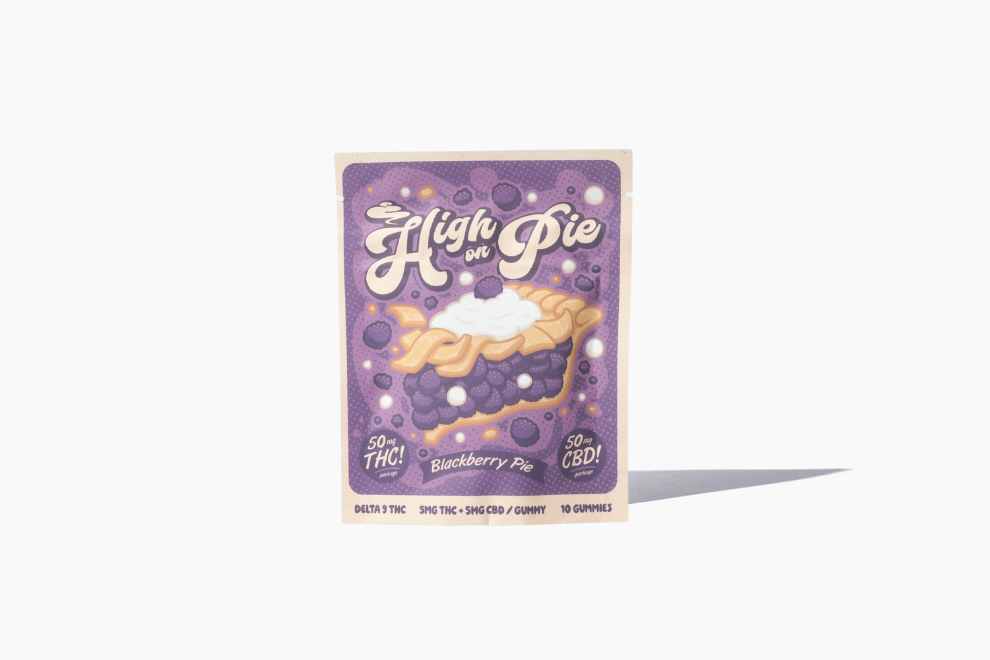 FREE GIFT | High on Pie Blackberry Pie Gummies 50mg THC + 50mg CBD