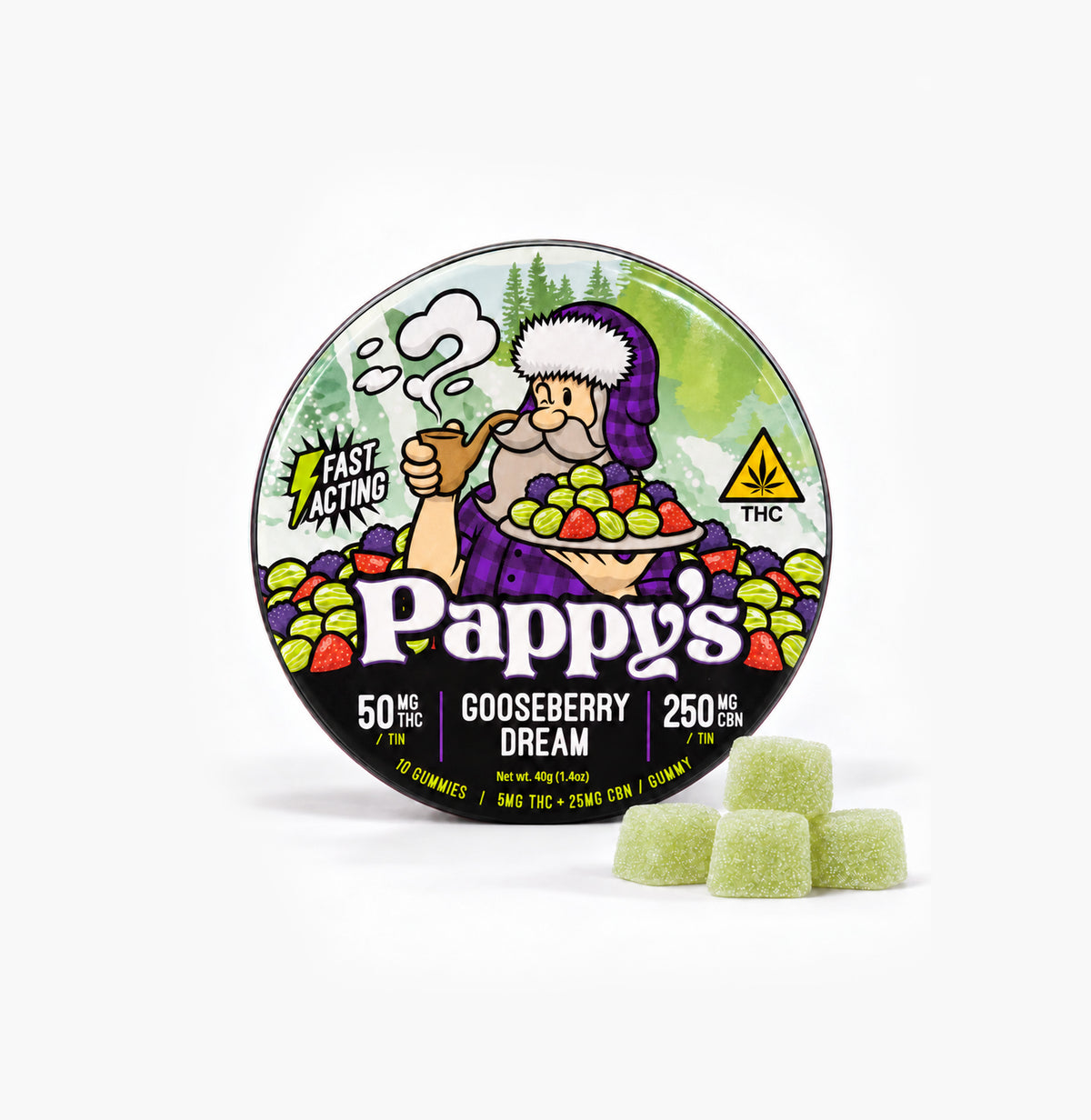 Collectors Tin: Gooseberry Dream Gummies 50mg THC + 250mg CBN